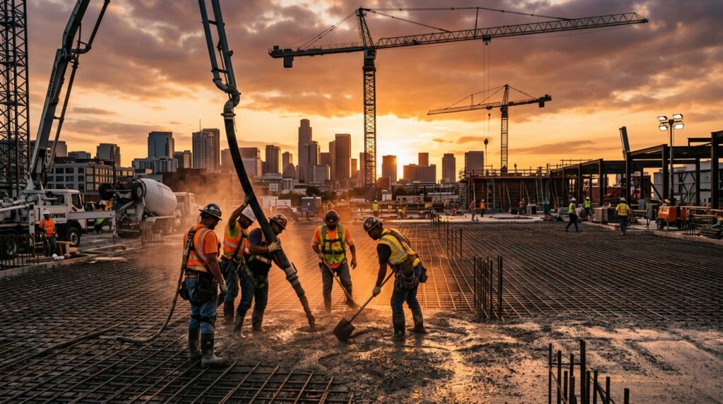 Commercial Concrete Pour